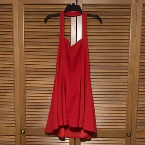 NWOT Red Halter Mini Circle Dress 3X